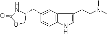 (4R)-4-[[3-[2-(二甲基氨基)乙基]-1H-吲哚-5-基]甲基]-2-恶唑烷酮分子结构 (CAS 139264-24-7)