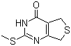 5,7-二氢-2-(甲硫基)噻吩并[3,4-d]嘧啶-4(3H)-酮分子结构 (CAS 139297-03-3)