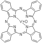 结构式 CAS# 13930-88-6, 氧钒酞菁