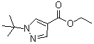 1-(1,1-Dimethylethyl)-1H-pyrazole-4-carboxylic acid ethyl ester molecular structure (CAS 139308-53-5)