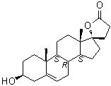 (3beta,17alpha)-3,17-二羟基-孕甾-5-烯-21-羧酸 gamma-内酯分子结构 (CAS 13934-61-7)