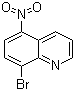 8-溴-5-硝基喹啉分子结构 (CAS 139366-35-1)