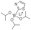 Lithium (thiazol-2-yl)triisopropoxyborate molecular structure (CAS 1393823-02-3)