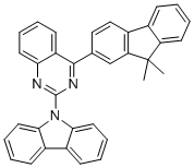 9-(4-(9,9-Dimethyl-9H-fluoren-2-yl)quinazolin-2-yl)-9H-carbazole molecular structure (CAS 1394834-50-4)
