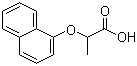 2-(1-萘氧基)丙酸分子结构 (CAS 13949-67-2)