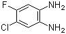 4-氯-5-氟苯-1,2-二胺分子结构 (CAS 139512-70-2)