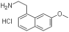 结构式 CAS# 139525-77-2, 2-(7-甲氧基萘-1-基)乙胺盐酸盐