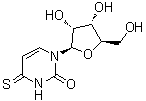 4-硫代尿苷分子结构 (CAS 13957-31-8)
