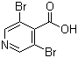 3,5-Dibromoisonicotinic acid molecular structure (CAS 13958-91-3)