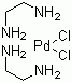 双(乙二胺)氯化鈀(II)分子结构 (CAS 13963-53-6)