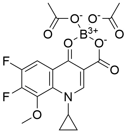 Moxifloxacin Boron Complex Impurity molecular structure (CAS 139693-52-0)