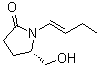 [S-(E)]-1-(1-丁烯基)-5-(羟甲基)-2-吡咯烷酮分子结构 (CAS 139694-77-2)