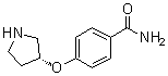 4-[(3R)-3-吡咯烷基氧基]苯甲酰胺分子结构 (CAS 1398511-37-9)
