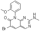 6-溴-8-(2-甲氧基苯基)-2-(甲基氨基)-吡啶并[2,3-d]嘧啶-7(8H)-酮分子结构 (CAS 1398511-43-7)