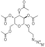 2'-Azidoethyl-2,3,4,6-tetra-O-acetyl-beta-D-galactopyranoside molecular structure (CAS 139888-80-5)
