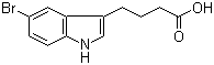 5-溴吲哚-3-丁酸分子结构 (CAS 13993-31-2)