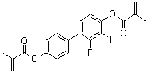 (2,3-二氟联苯-4,4'-二基)二(2-甲基-2-丙烯酸酯)分子结构 (CAS 1399984-11-2)