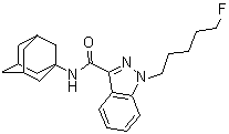 1-(5-Fluoropentyl)-N-tricyclo[3.3.1.1<sup>3,7</sup>]dec-1-yl-1H-indazole-3-carboxamide molecular structure (CAS 1400742-13-3)
