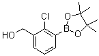 2-氯-3-(羟甲基)苯硼酸频哪醇酯分子结构 (CAS 1400755-07-8)