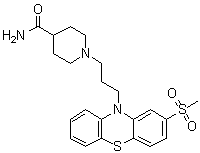 美托哌丙嗪分子结构 (CAS 14008-44-7)