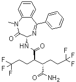 (2R,3S)-N1-[(3S)-2,3-二氢-1-甲基-2-氧代-5-苯基-1H-1,4-苯并二氮杂卓-3-基]-2,3-二(3,3,3-三氟丙基)丁二酰胺分子结构 (CAS 1401066-79-2)