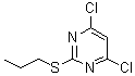4,6-二氯-2-(丙硫基)嘧啶分子结构 (CAS 1401318-10-2)