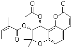 (-)-白花前胡素 A分子结构 (CAS 14017-71-1)