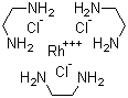 三(乙二胺)三氯化铑分子结构 (CAS 14023-02-0)