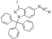 5-叠氮基-3-碘-1-(三苯基甲基)-1H-吲唑分子结构 (CAS 1403667-60-6)