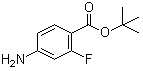 4-氨基-2-氟苯甲酸叔丁酯分子结构 (CAS 140373-77-9)