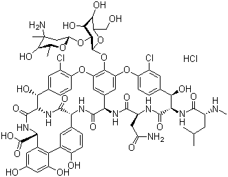 盐酸万古霉素分子结构 (CAS 1404-93-9)