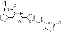 结构式 CAS# 1404456-53-6, GSK 2830371