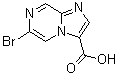 6-溴咪唑并[1,2-a]吡嗪-3-羧酸分子结构 (CAS 1404480-51-8)