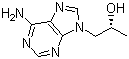 (R)-(+)-9-(2-羟丙基)腺嘌呤分子结构 (CAS 14047-28-0)