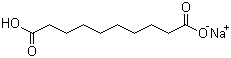 Sodium hydrogen sebacate molecular structure (CAS 14047-57-5)