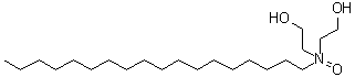 二(2-羟基乙基)硬脂胺氧化物分子结构 (CAS 14048-77-2)