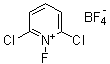 2,6-二氯-1-氟吡啶四氟硼酸盐分子结构 (CAS 140623-89-8)