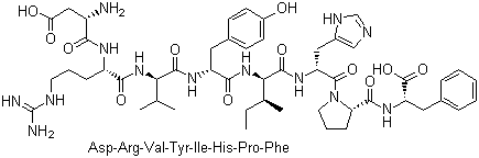 血管紧张素分子结构 (CAS 1407-47-2)