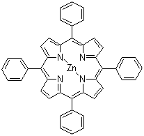 5,10,15,20-四苯基-21H,23H-卟吩锌分子结构 (CAS 14074-80-7)