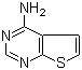 噻吩并[2,3-d]嘧啶-4-胺分子结构 (CAS 14080-56-9)