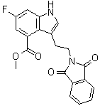 3-[2-(1,3-Dihydro-1,3-dioxo-2H-isoindol-2-yl)ethyl]-6-fluoro-1H-indole-4-carboxylic acid methyl ester molecular structure (CAS 1408282-25-6)