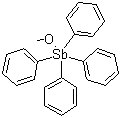 甲氧基四苯基锑分子结构 (CAS 14090-94-9)