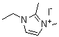 1-乙基-2,3-二甲基-1H-咪唑鎓碘化物分子结构 (CAS 141085-40-7)