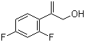 2-(2,4-二氟苯基)-2-丙烯-1-醇分子结构 (CAS 141113-36-2)