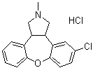 Asenapine hydrochloride molecular structure (CAS 1412458-61-7)
