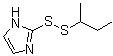 2-[(1-Methylpropyl)dithio]-1H-imidazole molecular structure (CAS 141400-58-0)
