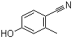 4-羟基-2-甲基苯甲腈分子结构 (CAS 14143-26-1)