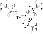 结构式 CAS# 141478-68-4, 三氟甲磺酸铥(III)