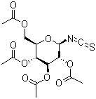 2,3,4,6-O-四乙酰基-beta-D-吡喃葡萄糖基异硫氰酸酯分子结构 (CAS 14152-97-7)
