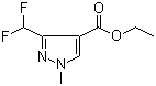 Ethyl 3-(difluoromethyl)-1-methyl-1H-pyrazole-4-carboxylate molecular structure (CAS 141573-95-7)